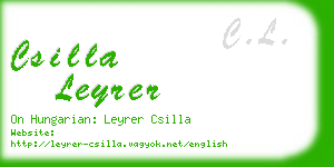 csilla leyrer business card